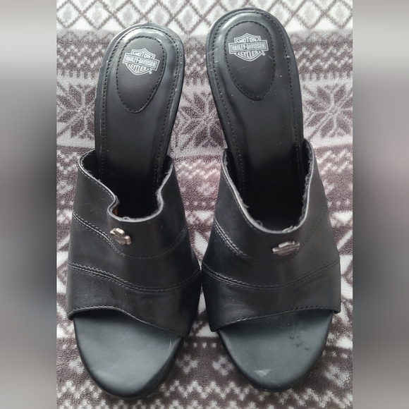 Harley-Davidson Leather Heel Sandals - Picture 5 of 10